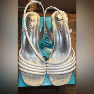 Bellini White Strappy Heels
